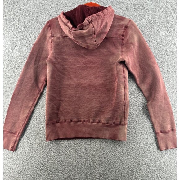 Ever Distressed Hoodie Sweatshirt With Kangaroo Pocket Arm Patch Size Small - Picture 2 of 10